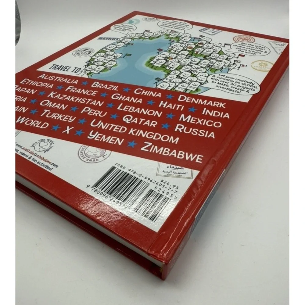 Australia to Zimbabwe Ruth Fitts Kids Geography Book Crafts Games Hardcover 24 N